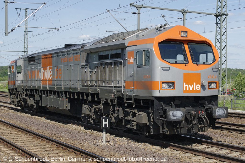 hvle Diesellok 330,4 (92 80 1250 0049 DHVLE),(ADtranz DEAC33C Blue