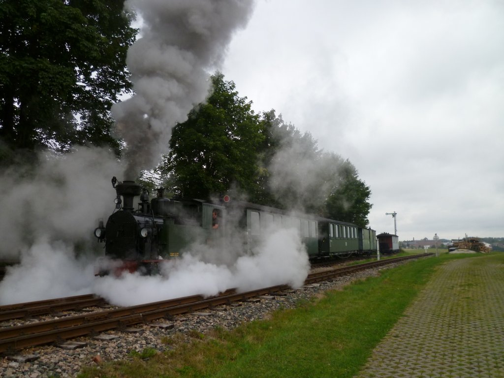 I K Nr54 war am 15.09.12 zu Gast bei der Museumsbahn Schnheide.