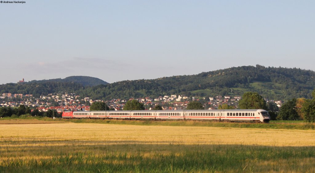 IC ??? mit Schublok 101 066-9 bei Heddesheim 8.7.13