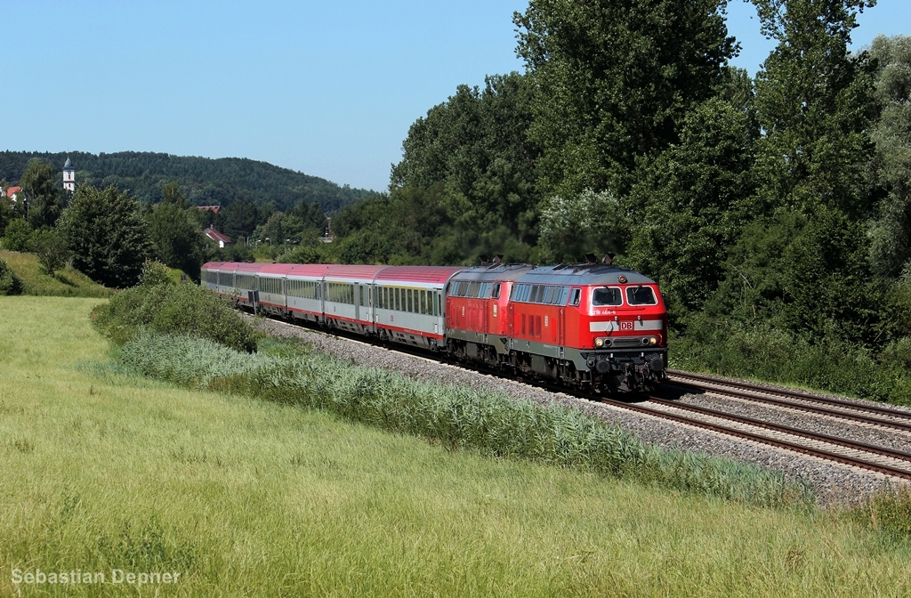 IC 119 am 2.8.13 in Aulendorf nach Innsbruck aus Mnster