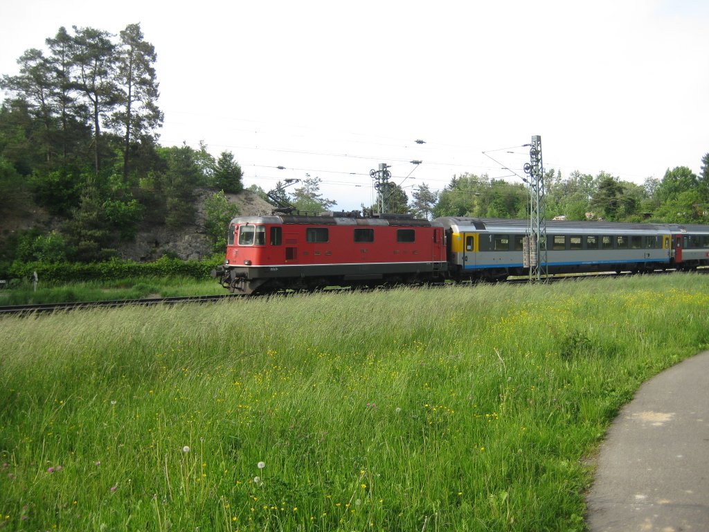 IC 281 vonStuttgart Hbf nach Zrich ber Winterthur kurz nach Thayngen.