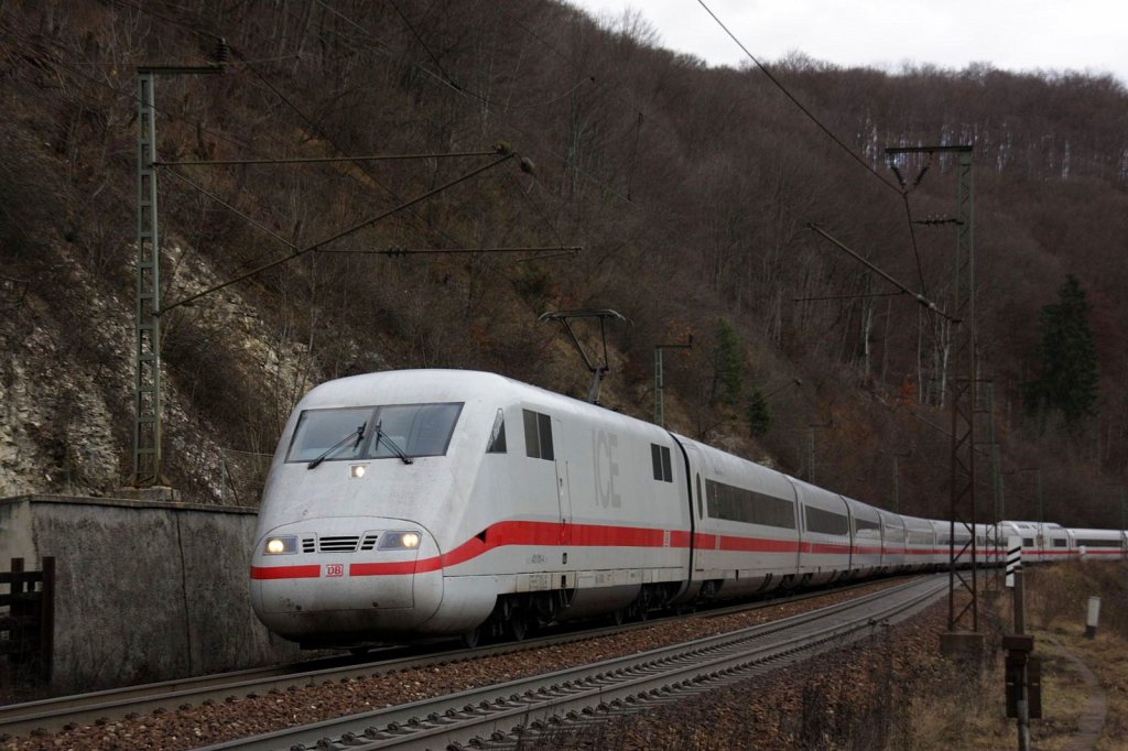 ICE 1 auf der Geislinger Steige Richtung Stuttgart