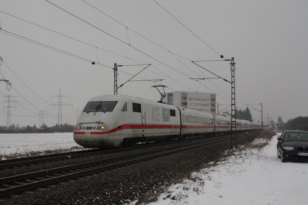 ICE 1(401 514)am 14.02.10 in Lampertheim.