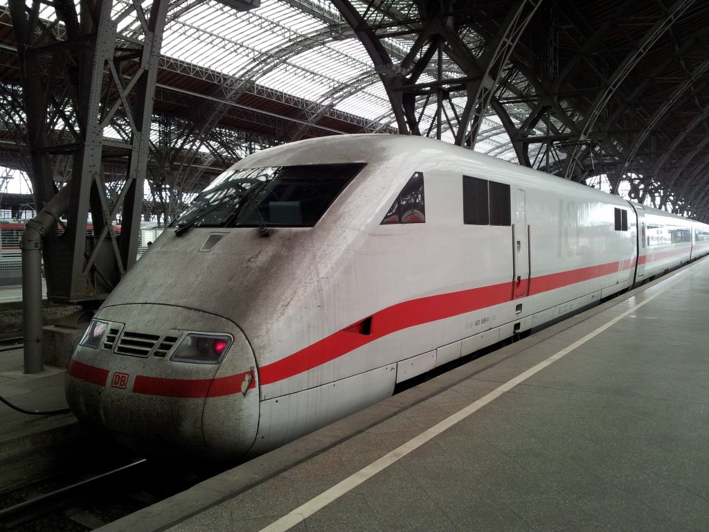 ICE 791 von Kiel Hbf steht hier fertig gefahren in Leipzig Hbf.Aufgenommen am 02.06.2012 in Leipzig