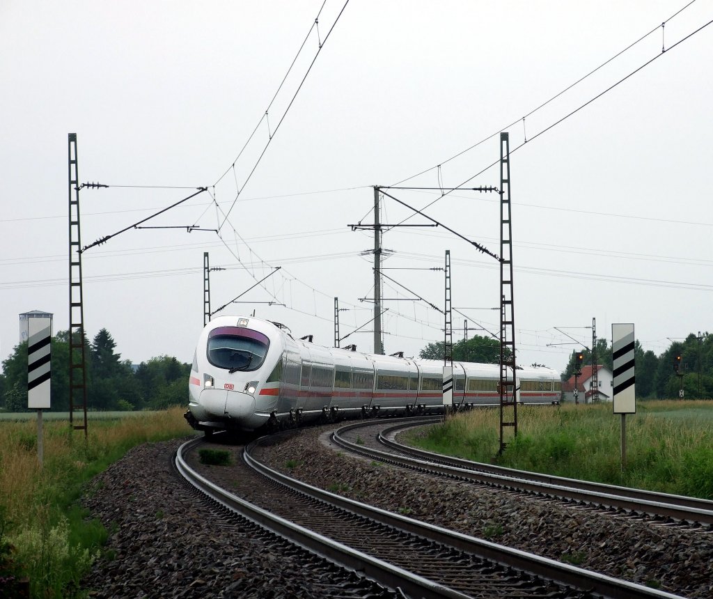 ICE nach Dortmund Hbf am 20.06.2010 kurz nach Plattling.