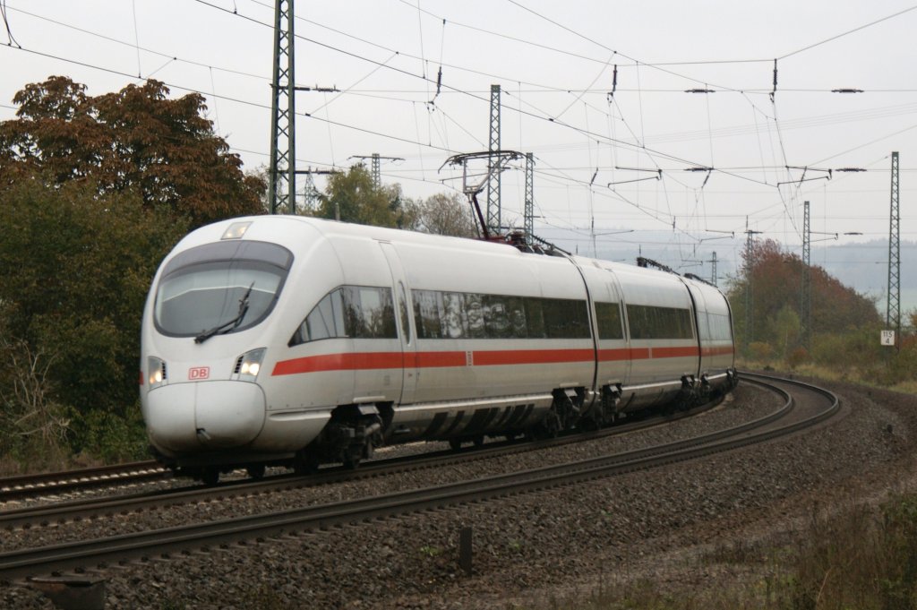 ICE-T aus Dresden nach Wiesbaden kurz vor Fulda am 24.10.2009