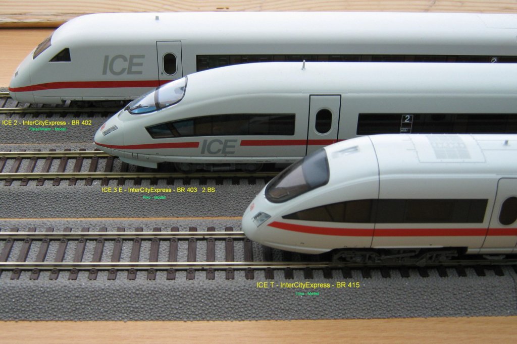 ICEs als Modell: BR 415, BR 403 2.BS, BR 808/402
(c) by Vico Schulze