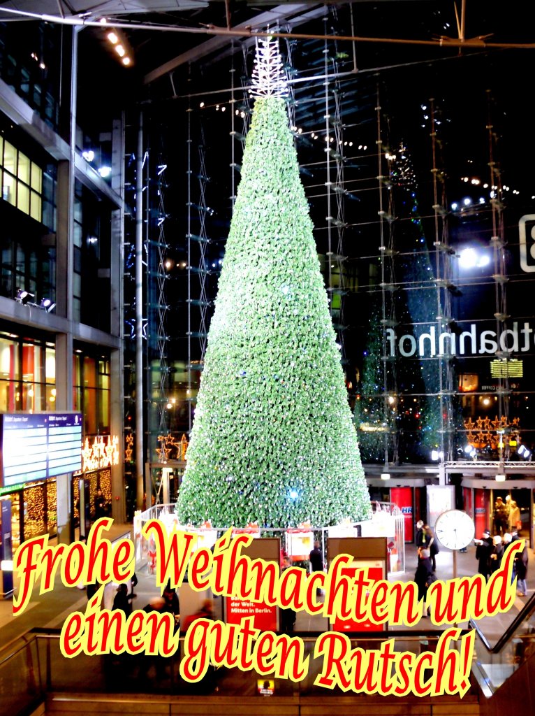 Ich wnsche allen ein frohes und gesundes Weihnachtsfest und alles Gute im Neuen Jahr!