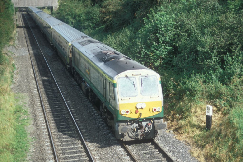 IERLAND sep 2007 KILDARE LOC 231 in de nieuwe kleur BJ 1995 bij GM 3300 HP