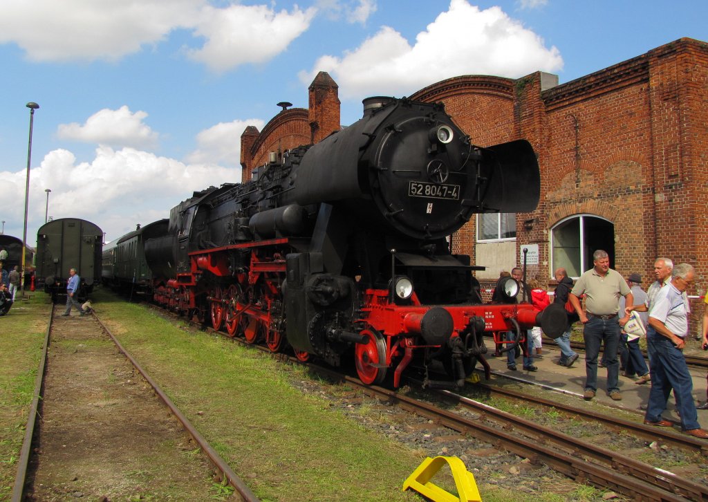 IG Dampflok Nossen e.V. 52 8047-4 (ex DR) im DLW Meiningen; 04.09.2010