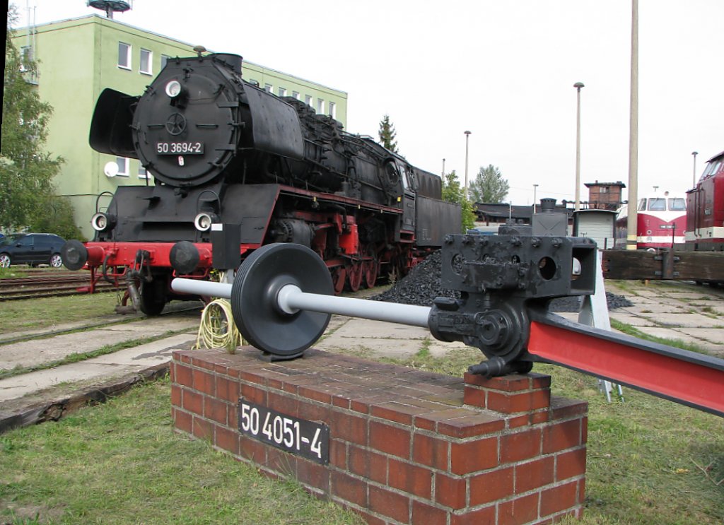 Im Rahmen einer Ausstellung im ehemaligen BW Schwerin ist am 24.09.2010 die Dampflok 503694-2 augestellt.