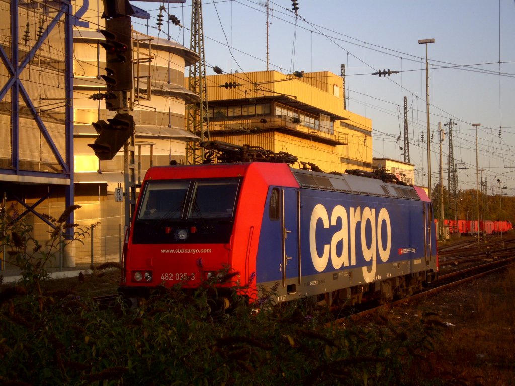 In der Abendsonne im Mannheimer Hbf. am 31.10.2011.