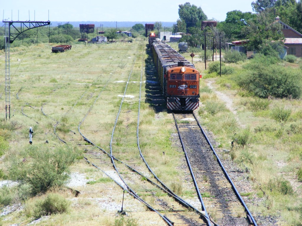 In Beazley/San Luis mitten im NoWhere steht auf der modellbahngerechten Bahnanlage der GZ. Die Aufnahme stammt vom 26.02.2010.