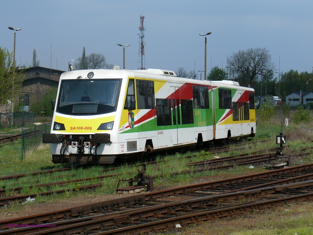 In Kostrzyn(Kstrin) steht hier SA108-006 der Lubuska Kolej Regionalna LKR (=Lebuser Regionalbahn)

05/10