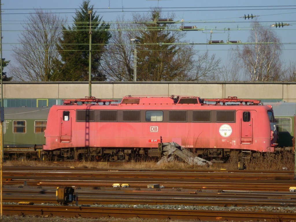 In Lichtenfels fanden aufrumarbeiten statt. Am 04.03.13 steht nur noch 110 226 da.