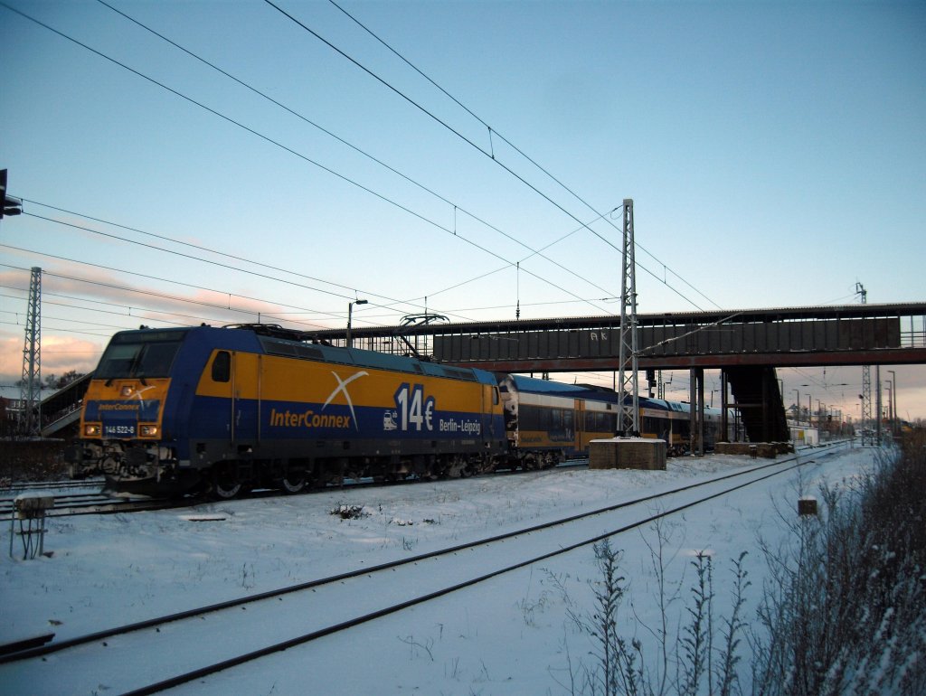 Inter Connex bei der Durchfahrt Rostock-Warnemnde-Werft in Richtung Leipzig
08.01.2010