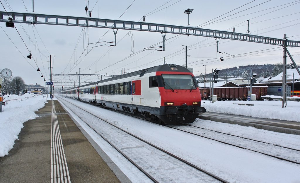 IR 2120 bei Einfahrt in Solothurn, 09.12.2012. Gruess an den LF!