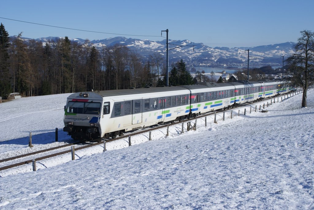 IR 2416 nhert sich am 3.1.10 Samstagern.