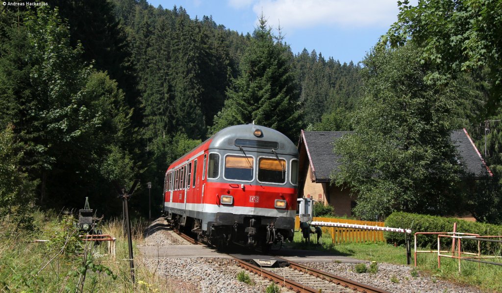 IRE 3215 (Neustadt(Schwarzw)-Ulm HBf) mit schublok 218 434-9 bei Kappe-Gutachbrcke 11.8.12