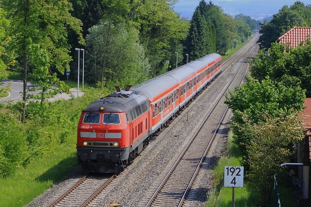 IRE 4207  Ulm-Lindau  kurz vor Friedrichshafen Flughafen