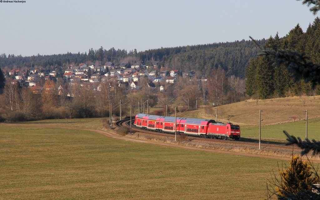 IRE 5318 (Kreuzlingen-Karlsruhe Hbf) mit Schublok 146 237-3  Karlsruhe  bei Aufen 15.3.13