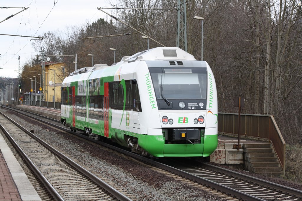 Itino der EIB hat seine Reise aus Schweinfurt gleich hinter sich gebracht,nchster Halt ist Erfurt Hbf.25.02.2010