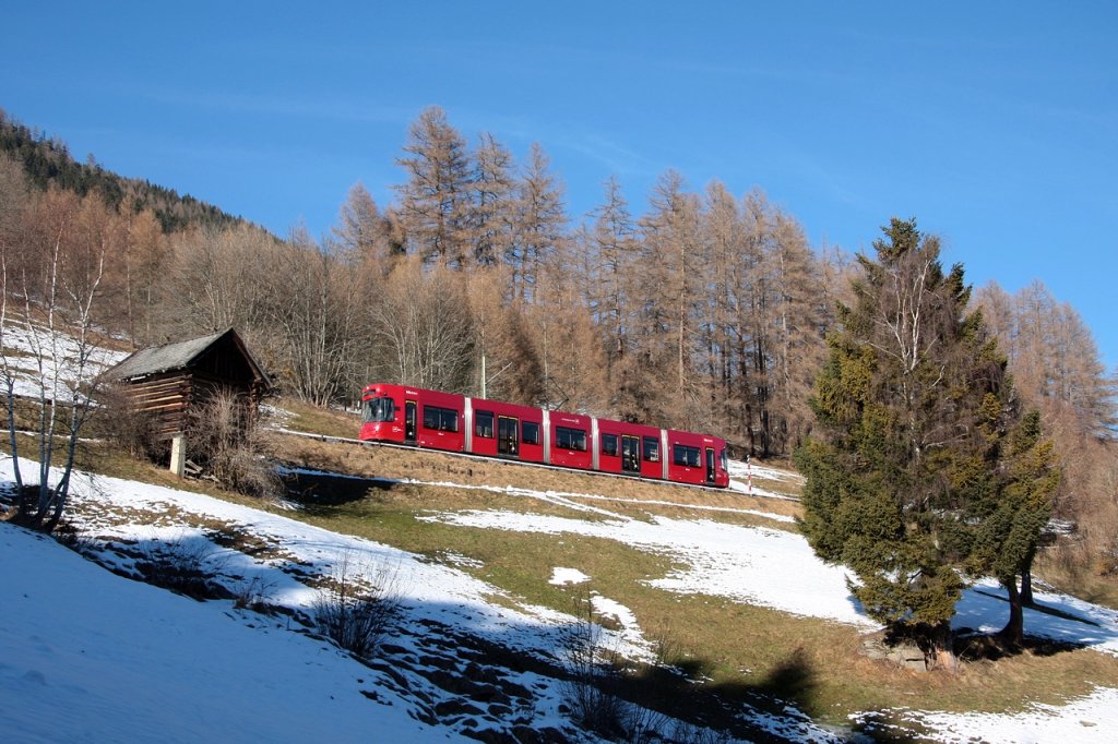 IVB 356 ist unterwegs nach Innsbruck zw. den Stationen Luimes und Telfer Wiesen am 05.01.2001