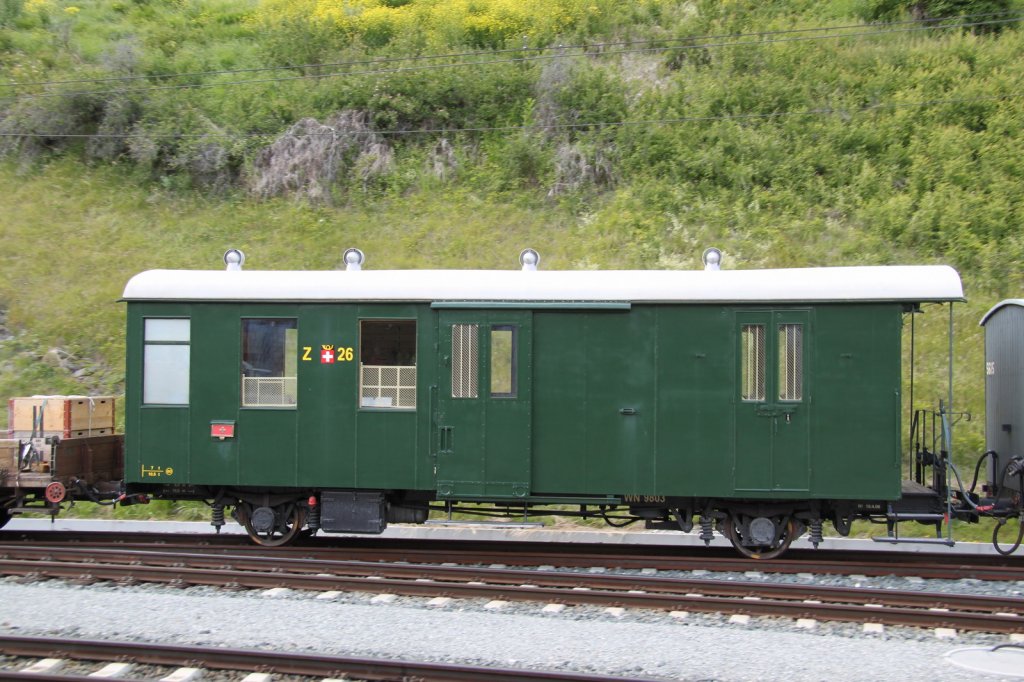 Jubilum,100 Jahre Bever-Scuol.Zu sehen gibt es den historischen Bahnpostwagen 
Z 26(SIG 1913)vorbildlich restauriert vom  Club 1889  Scuol 28.06.13