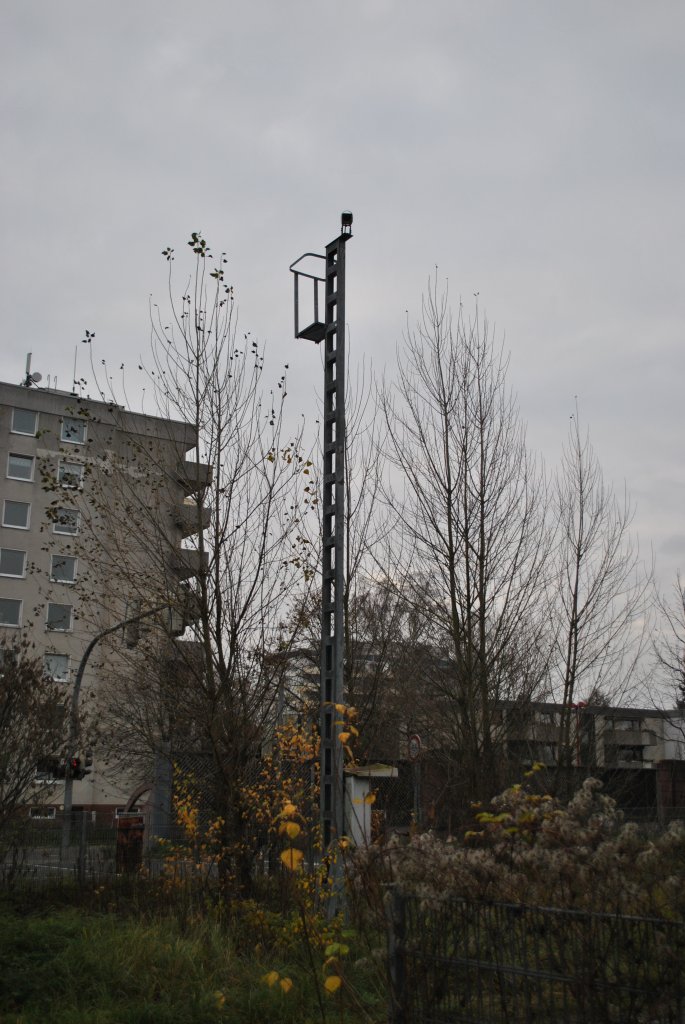 Kamara zur berwachung eines Bahnbergang in Lehrte. Foto vom 20.11.10.