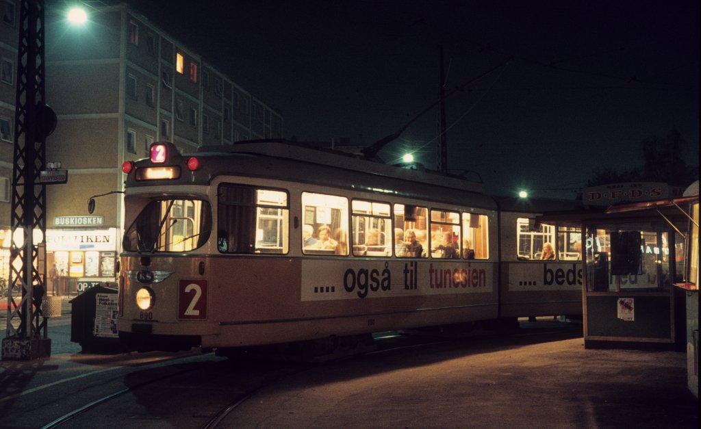 Kbenhavn / Kopenhagen KS SL 2 (Dwag-GT6 890) Sundbyvester Plads am 18. Oktober 1969.