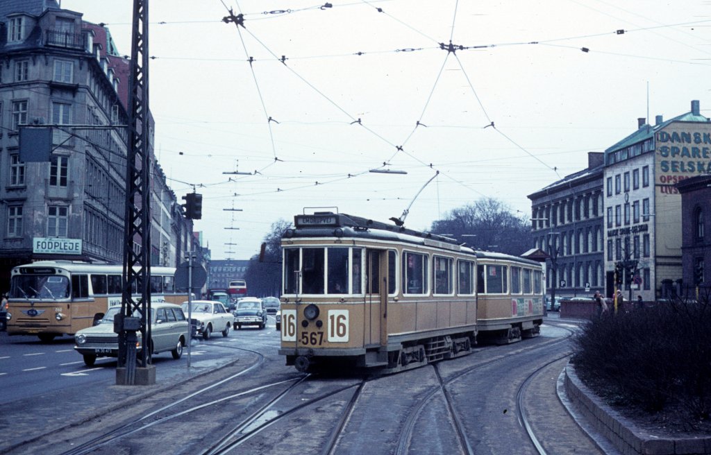Kbenhavn / Kopenhagen KS SL 16 (Tw 567) Nrre Voldgade / Nrregade am 25. April 1970.