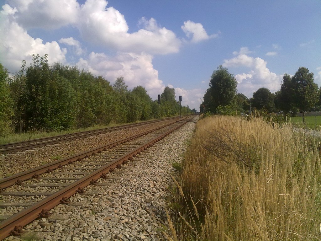 KBS 940 Mnchen - Mhldorf kurz vor der Einfahrt in den Bhf Mhldorf