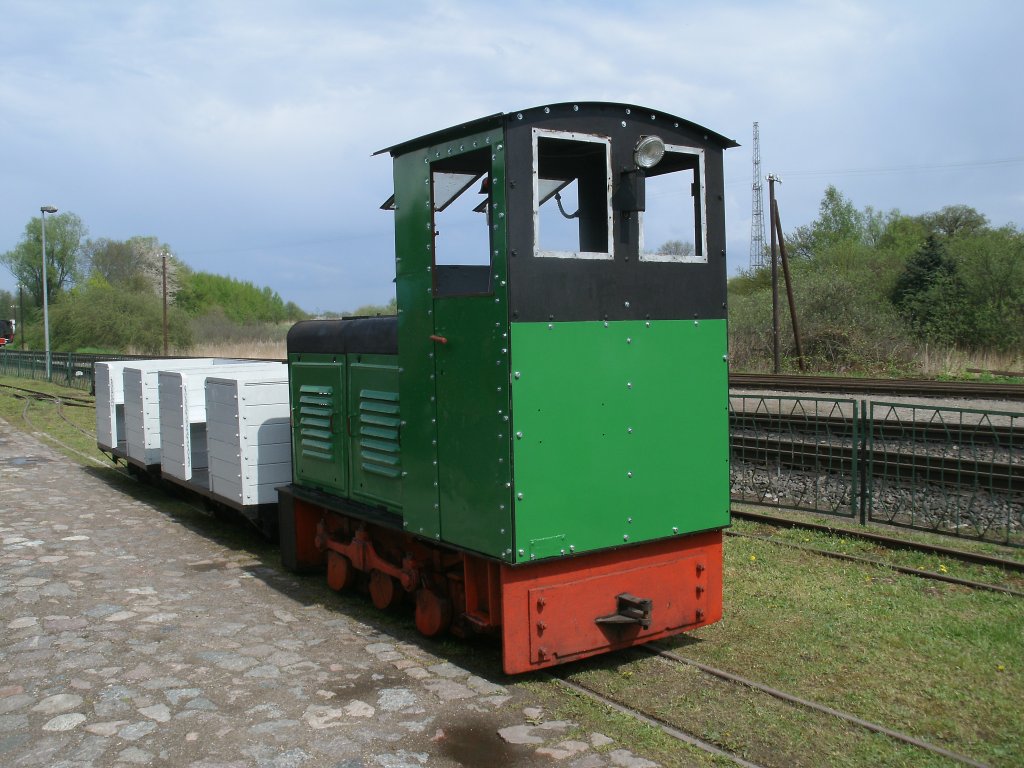 Kleine Feldbahn,am 12.Mai 2013,in Putbus.