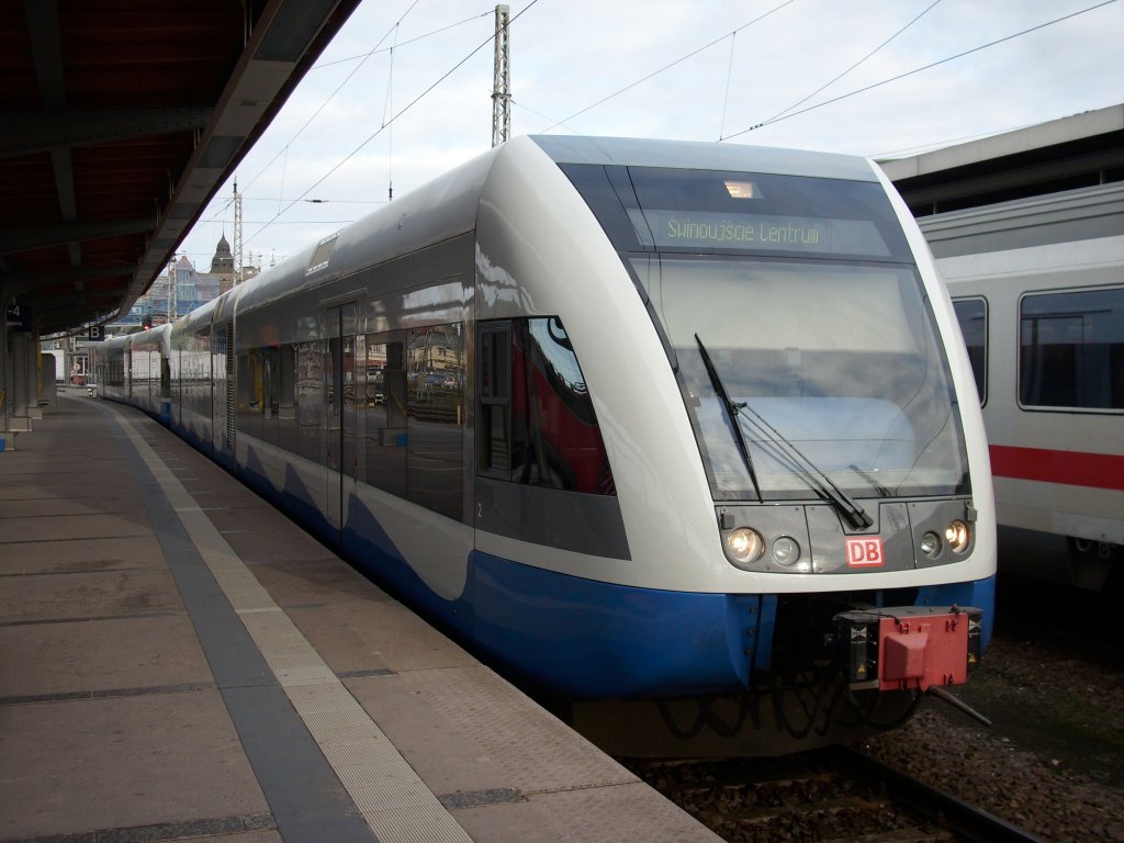 Knapp 2h und 30min brauchte am 31.Oktober 2009 die beiden UBB-Triebwagen zwischen Stralsund und dem polnischen Swinoujscie der von 646 103 angefhrt wurde.
