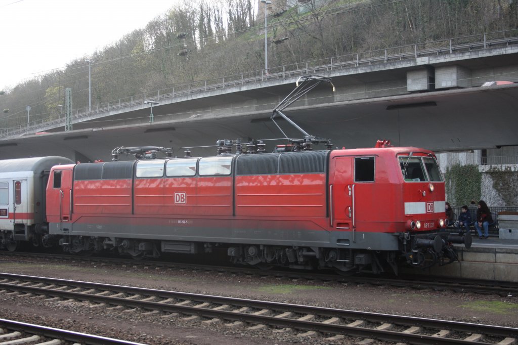 Koblenz Hbf am 05.04.10: Sichtung der 181 220-5
