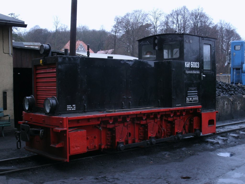 Kf 6003,am 03.Januar 2013,in Putbus.