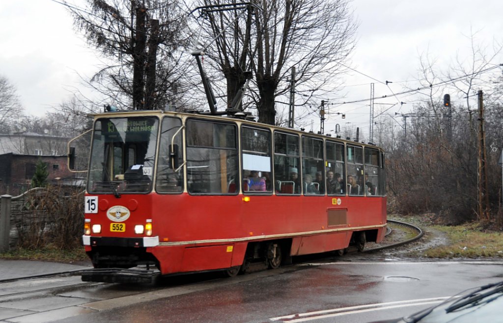 Konstal 105Na Wagen: 552 in Katowice Szopienice (04.01.2012)