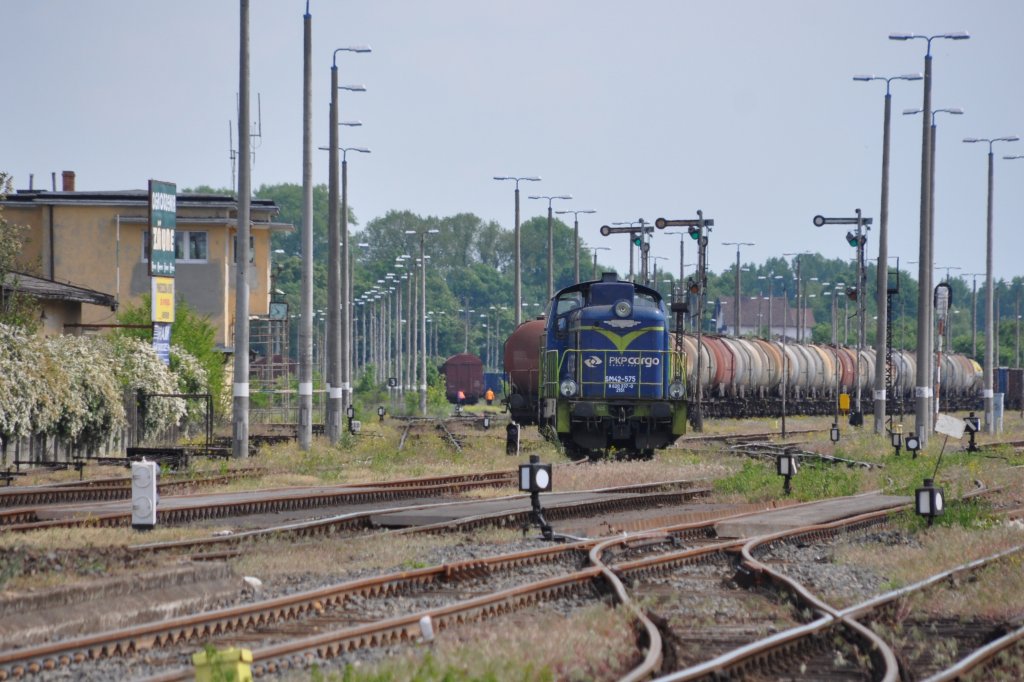KOSTRZYN nad Odrą (Woiwodschaft Lebus), 14.05.2011, SM42-575 bei der Arbeit