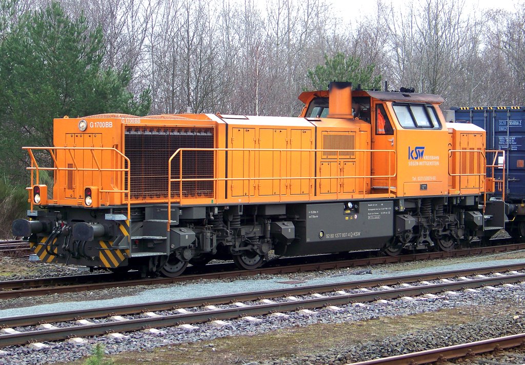 KSW MaK G 1700BB mit einem Windradzug in Munster. (30.03.10)