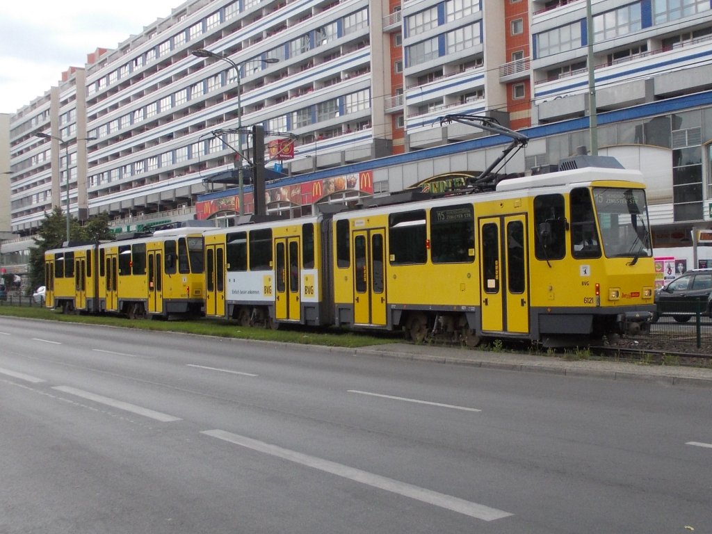 KT4D mod BVG Wagen 6121 als M5 Zingster Str. am Alexanderplatz (13.06.13)