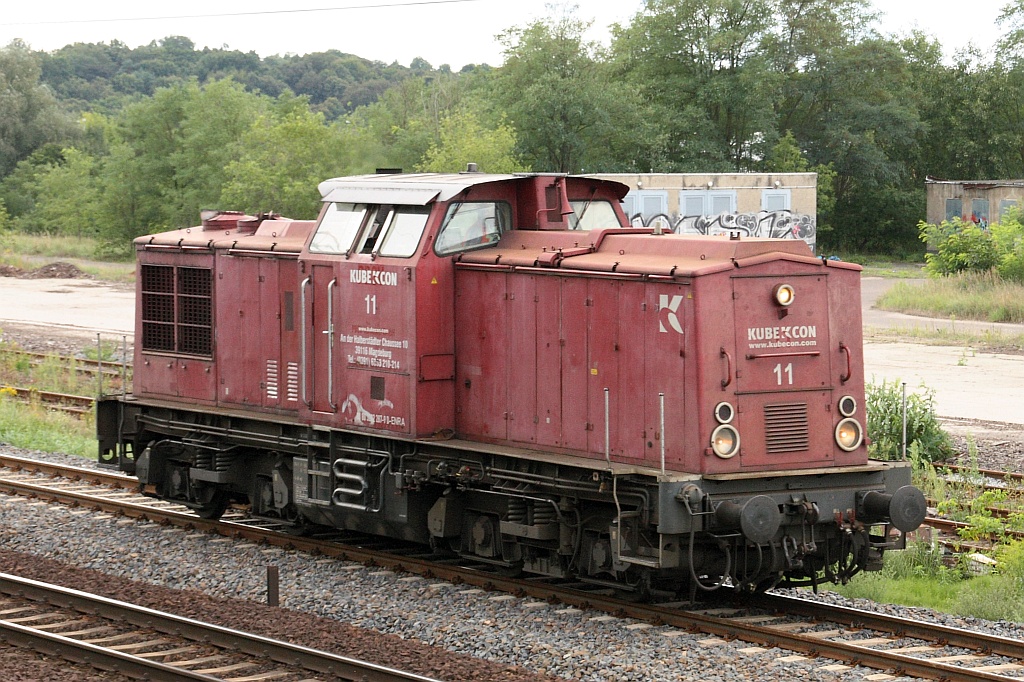 KubeCon 11 auf dem Weg zum Eberswalder Hafen, hier am Anschlu� zur Industriebahn Eberswalde 01.09.2010