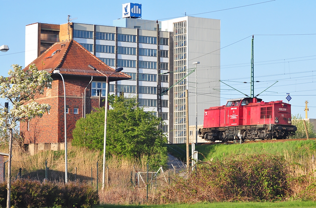 KUBEKCON NR 11 im Bf Stralsund-Rgendamm am Abend des 04.05.2010