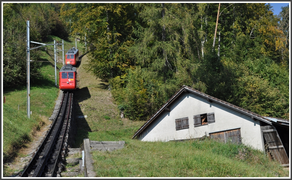 Kurz vor der Talstation in Alpnachstad. (04.10.2011)