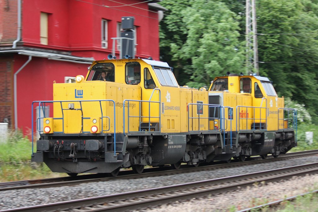 Leonard Weiss 214 008 und 214 010 am 11.6.12 als Lz in Ratingen-Lintorf.