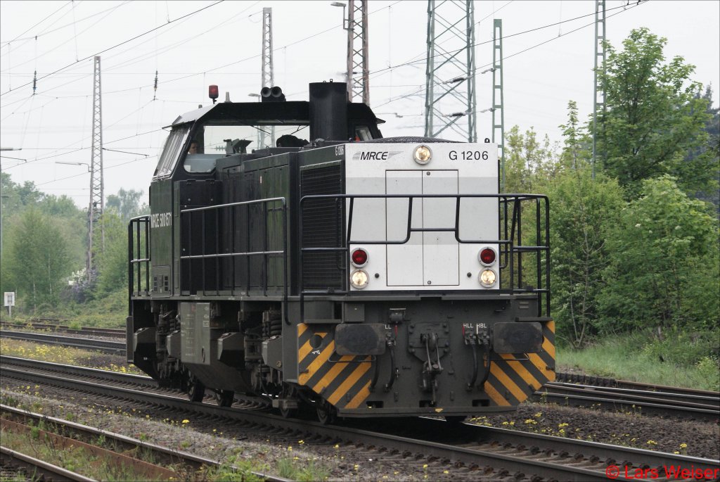 Lintorf am 8.5.10: G1206 der MRCE in Richtung Dsseldorf