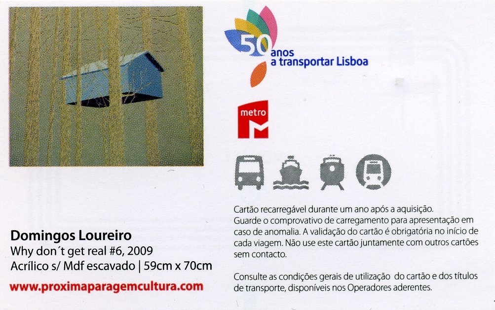 LISBOA (Distrikt Lisboa), 19.02.2010, Rückseite eines Metro-Tickets, benutzt für eine einfache Fahrt vom Rossio zum Bahnhof Santa Apolónia