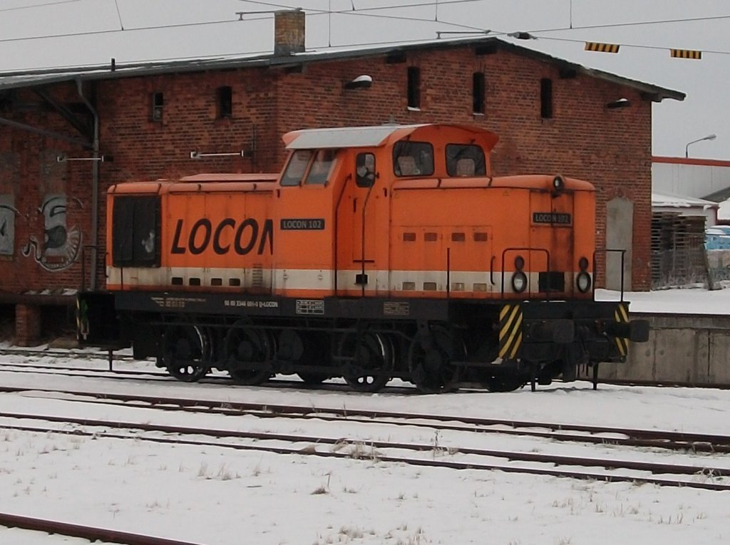 LOCON-102 am 08.Dezember 2010 am Gterboden von Bergen/Rgen.