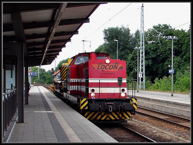 Locon AAE durchfhrt den Bhf Neustrelitz. am 15.07.08 