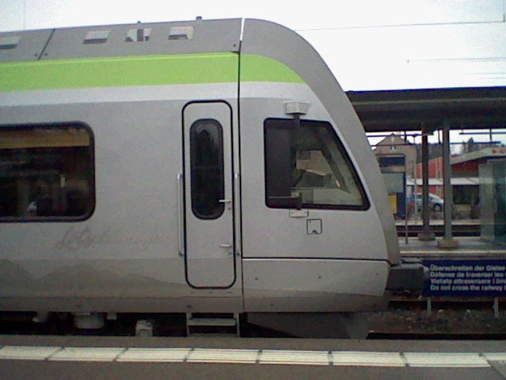 Ltschberger RABe 535 119 in Murten 30.12.2009.