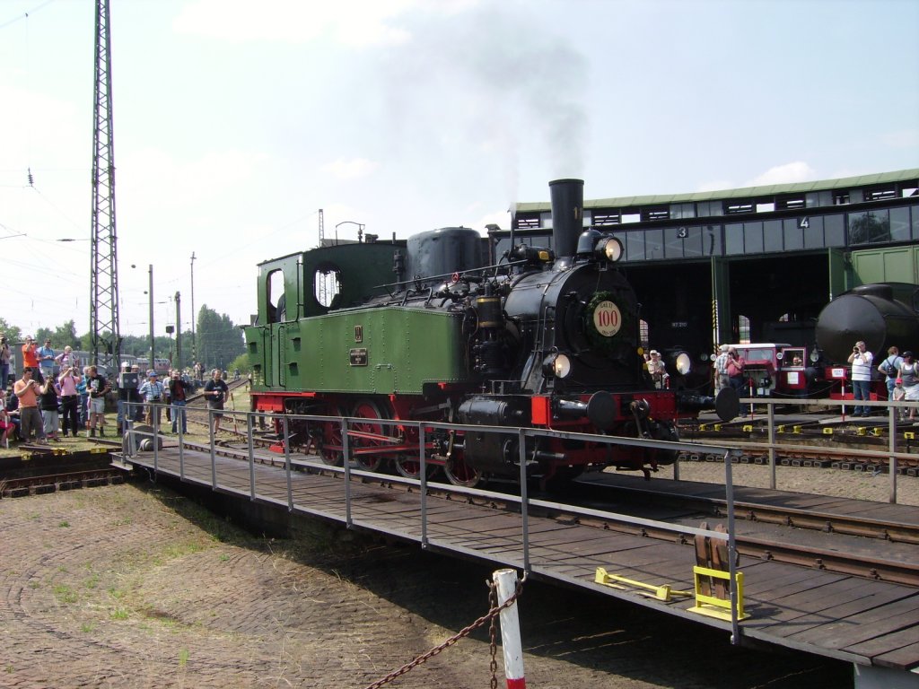 Lok 11 der Hohenzollerischen Landesbahn in Darmstadt am 04.06.11 Sie ist genau 100 Jahre alt 